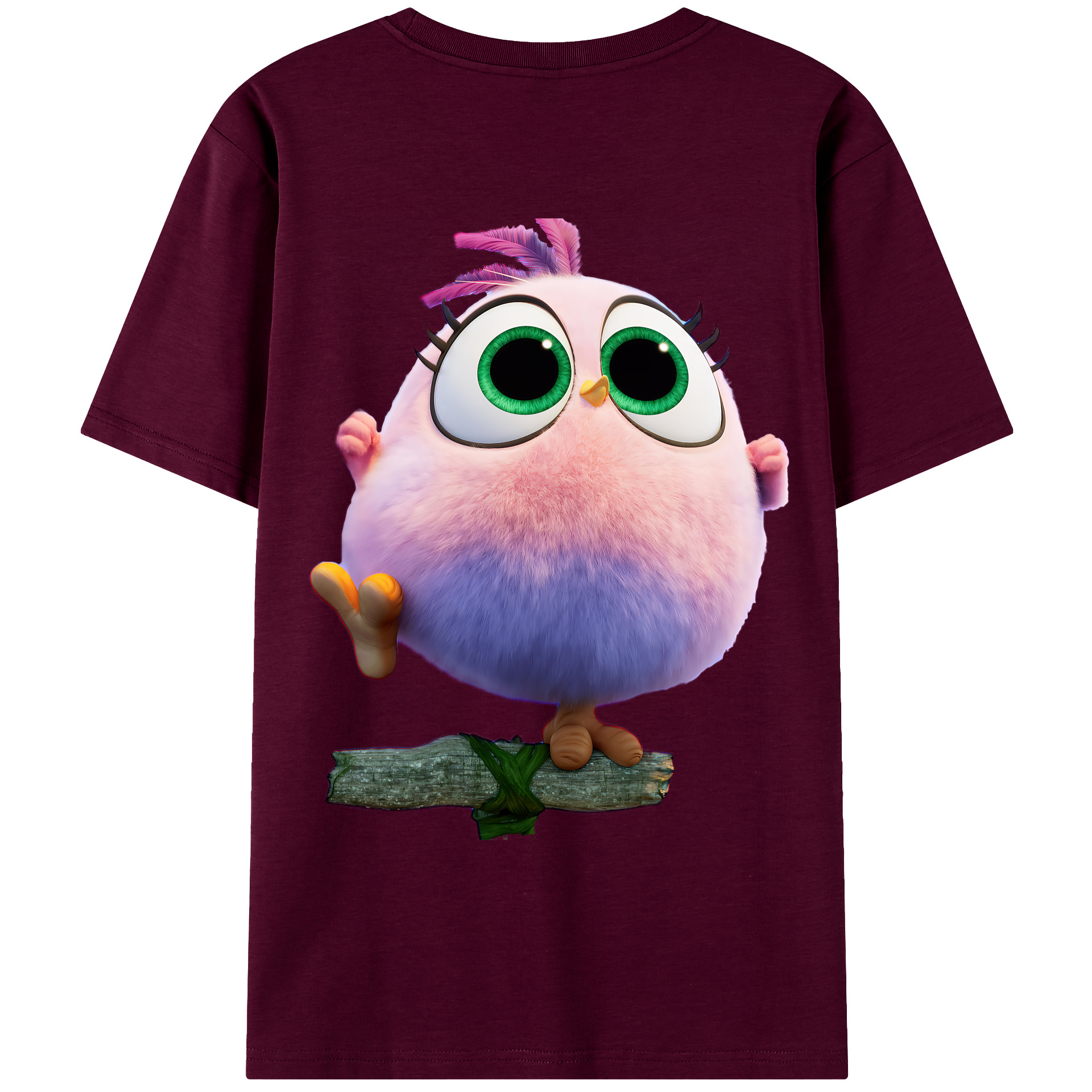 （画像用） Angry Birds アングリーバード レディース半袖Tシャツ(バックプリント)